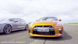 Nissan GT R vs Audi RS7 vs Merc E63 AMG  Drag Races  Top Gear