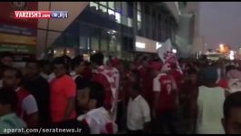 ازدحام هواداران معترض پرسپولیس پشت در ورزشگاه بن زاید