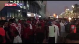 تجمع هوادران پرسپولیس مقابل در استادیوم بن زاید