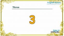 English Picture – Lesson 7  Name of Numbers Daily English 2017