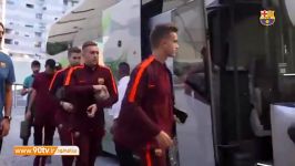 پشت صحنه حضور بارسلونا در لیسبون برای بازی اسپورتینگ