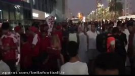 ازدحام هواداران معترض پرسپولیس پشت در ورزشگاه بن زاید