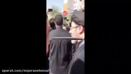 حضور حجت الاسلام مجتبی خامنه ای در مراسم تشییع شهیدحججی