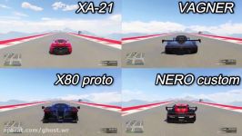 FASTEST SUPER CAR IN GTA ONLINE  XA 21 VS VAGNER VS X80 VS NERO CUSTOM DRAG RACE