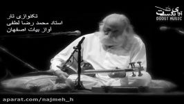 Improvisation of Mohammad Reza Lotfi Persian محمد رضا لطفی in Bayat Esfahan Mode on Tar