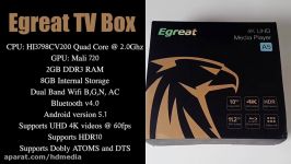 EGREAT A5 Android TV Box Review  DOLBY ATMOS  DTS