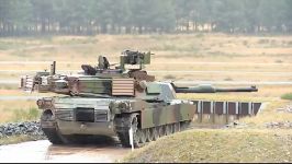 تمرین شلیک کردن تانک M1A1 Abrams