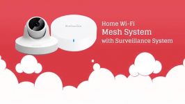 Home Wi Fi Mesh System with Surveillance System