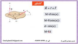 فیلم آموزشی مبحث گشتاور استاد قایدی مدرس دروس مهندسی