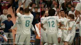 مقایسه گرافیکی بازی FIFA 18 در PS4 PS4 PRO