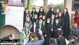 اجرای سرود دختران نوجوان پرچینکی در محرم 96 تکیه پرچینک