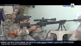 حمله تک تیرانداز ارتش عراق به داعش در محله موصل قدیم