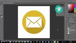 آموزش ساخت آیکون فلت در فتوشاپ