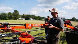 Kubota RA2071T EVO Rotary Rake Walk Around Hay Day 2017