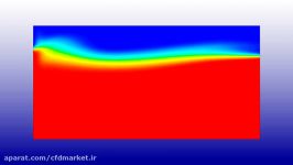 شبیه سازی موج در کانال رو باز توسط انسیس فلوئنت