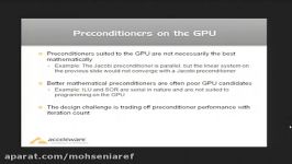 Sparse Linear Algebra  Iterative Solvers and Preconditioners on GPUs 2 of 2