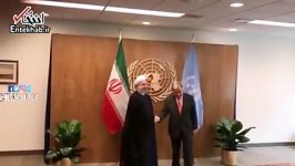 فیلم دیدار روحانی گوترش دبیرکل سازمان ملل
