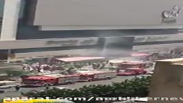 آتش سوزی پاساژ کوروش تهران واقع در بزرگراه ستاری