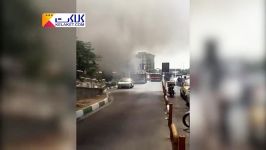 اولین تصاویر آتش سوزی پاساژ کوروش تهران