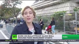 پاریس شیشه ای ضد گلوله در اطراف برج ایفل ایجاد می کند
