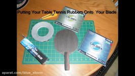 Sticking and Cutting Table Tennis Rubbers