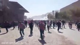 وضعیت قرمز در اراک اعتراض کارگران حمله پلیس گاز اشک اور