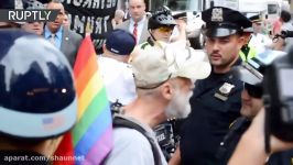 New Yorks Grand Central and Times Square packed with anti Trump protesters