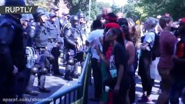 Confederate memorial protesters e face to face in Richmond Virginia