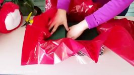 روش ساختن جعبه کادوی حاوی گل رز