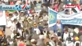 حضور گسترده مردم یمن در میدان سبعین صنعا