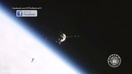 ISS films The Black Knight Satellite UFO very close to Soyuz Spacecraft  Januar