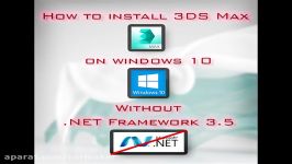 How to install 3DSMax in Windows 10 without 3.5 .NET Framework