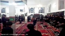 مراسم زنجیر زنی در مسجد جامع روستای جمایران