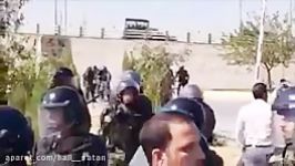 اعزام نیروهای امنیتی انتظامی رژیم برای سرکوب کارگران حق طلب اراک