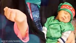 مراسم شیرخوارگان حسینی باکودکان بستری درمرکز طبی کودکان