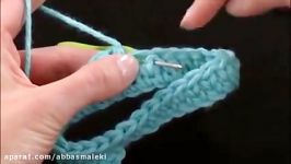 آموزش بافت ساده بافی قلاب . Split Single Crochet