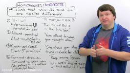 Intermediate English Homophones – different words that sound the same