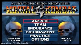 Mortal Kombat 4  How To Access The Cheats Menu PS1 N64 PC