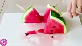 برش هندوانه بسیار جالب How to slice a watermelon 