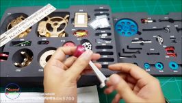 Assembling  Teching Single Cylinder Engine Model Full Aluminium