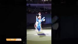 حرکات موزون راجر فدرر عروسک میکی ماوس در مسابقات تنیس شانگهای