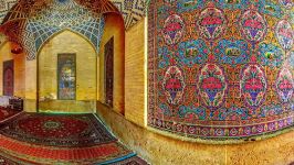 The Beautiful Nasir ol Molk Mosque  360 Degree View