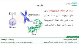 آموزش اصلاح نباتات  درس 14 اصلاح به روش تغییر در تعداد کروموزوم 