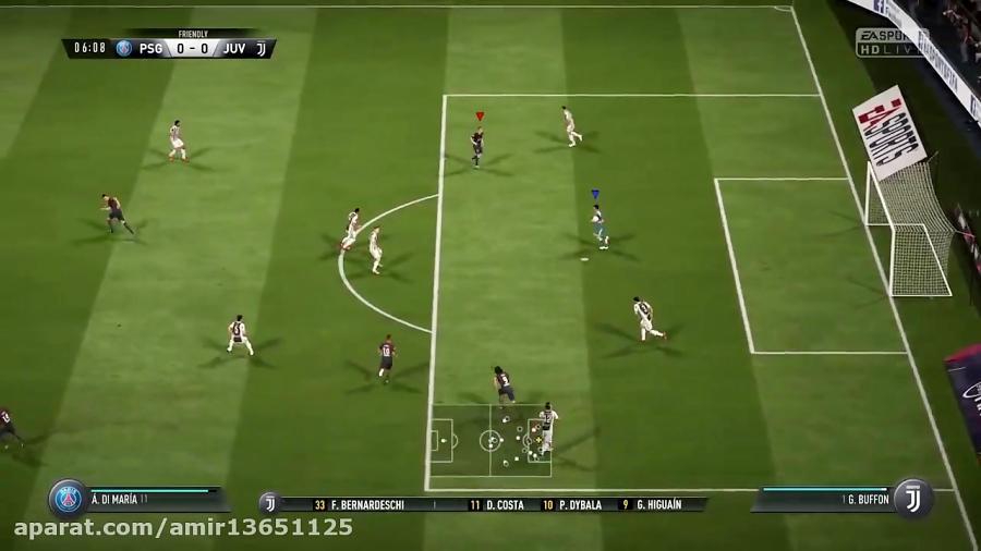 گیم پلی بازی FIFA 18 منو داداشم