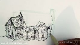 Pen and Ink Drawing Tutorials  How to draw a house