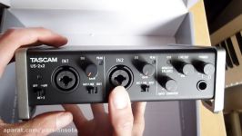 آنباکس کارت صدا تسکم TASCAM US 2X2