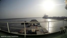 Container ship time lapse video