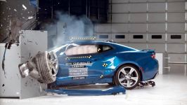 2016 Chevrolet Camaro driver side small overlap IIHS crash test