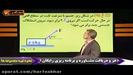 فیزیک کنکور موسسه حرف آخرتست دینامیک اصطکاک کامیار