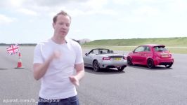 Abarth 595 Comp vs Abarth 125 Spider  Drag Races  Top Gear